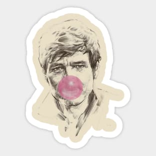 pedro pascal bubblegum Sticker